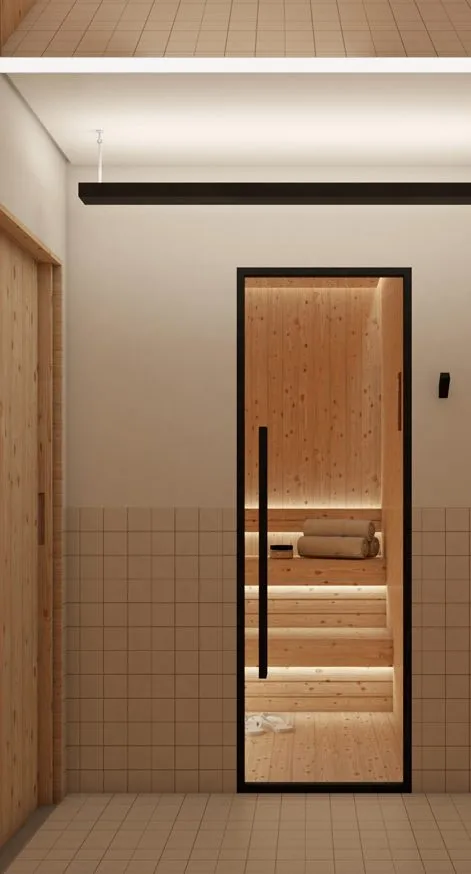 Entrada da sauna